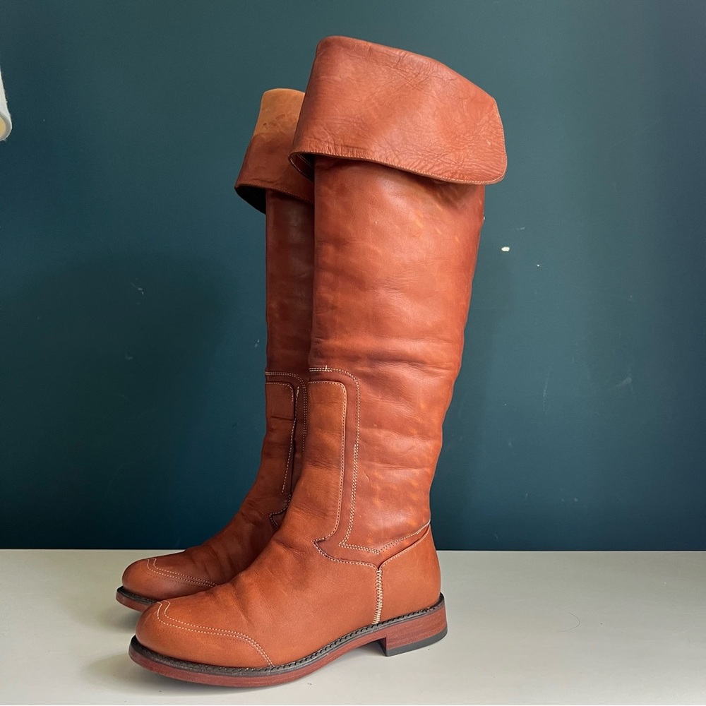 Timberland Stylish Brown Knee-High Boots, Size 5